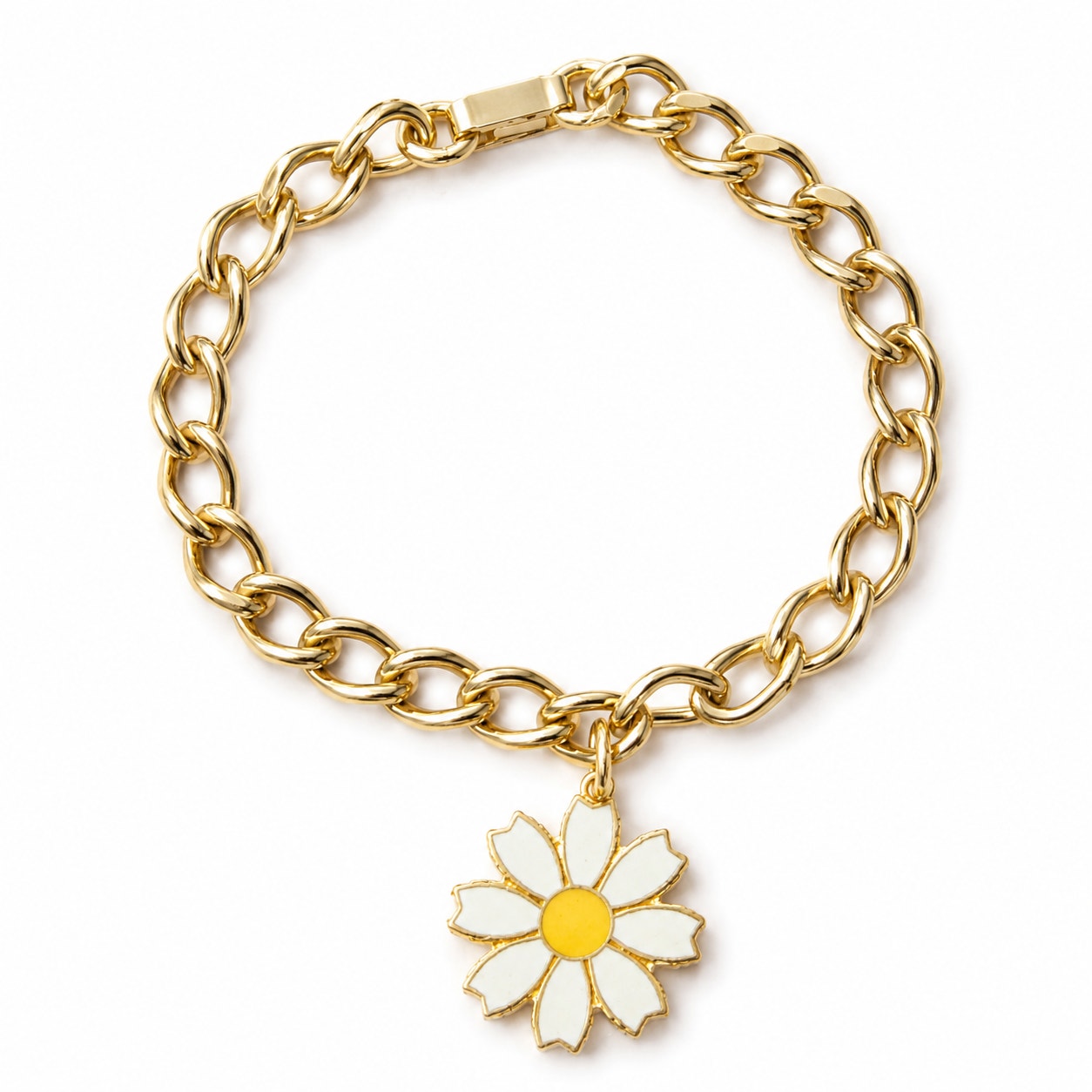 Vintage Signed 1967 Sarah Coventry Lazy Daisy Bracelet